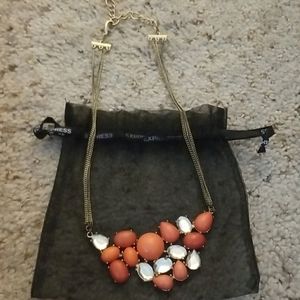 Coral statement necklace